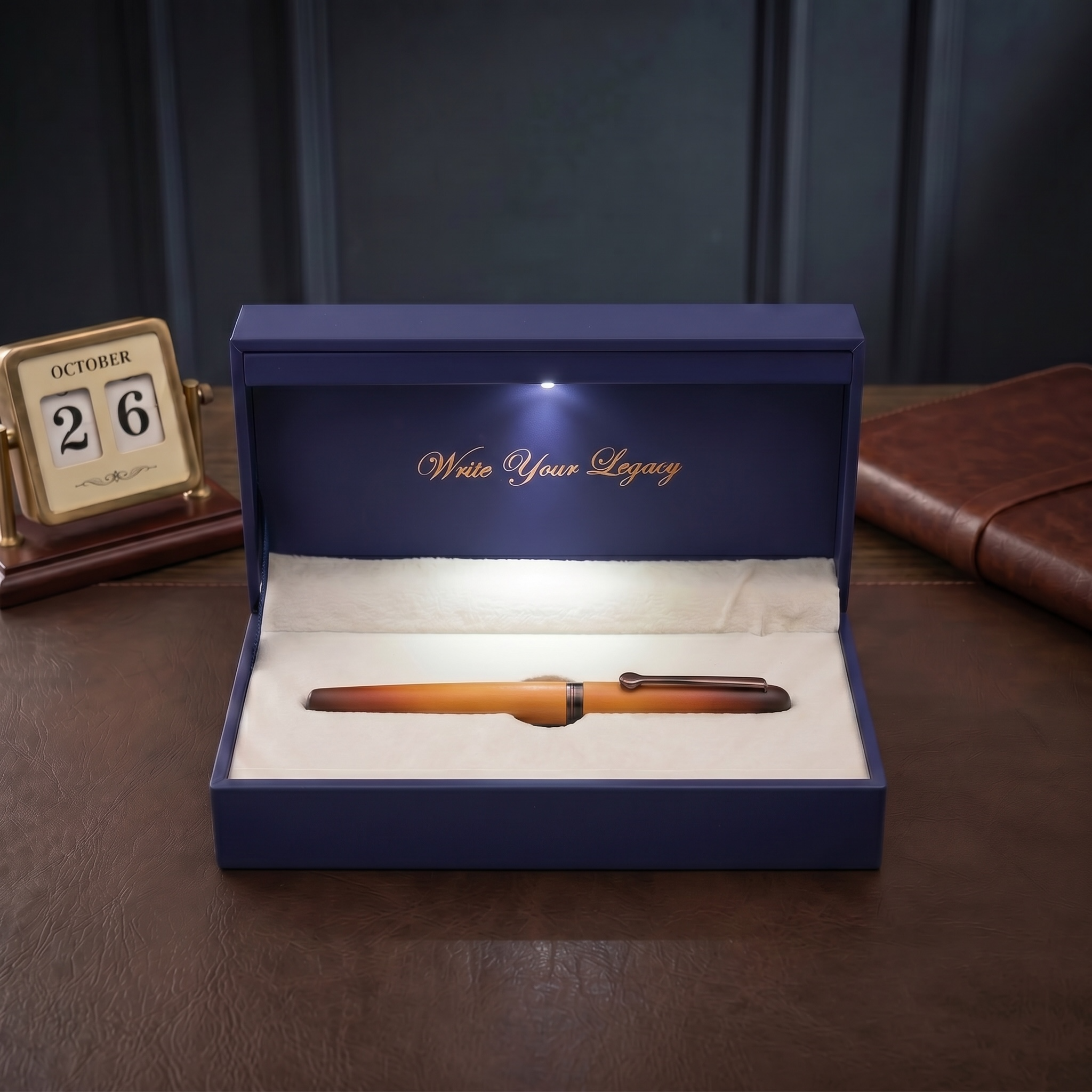 Aurencia Mocha Legacy Collection Roller Ball Pen (Ink Color - Blue)