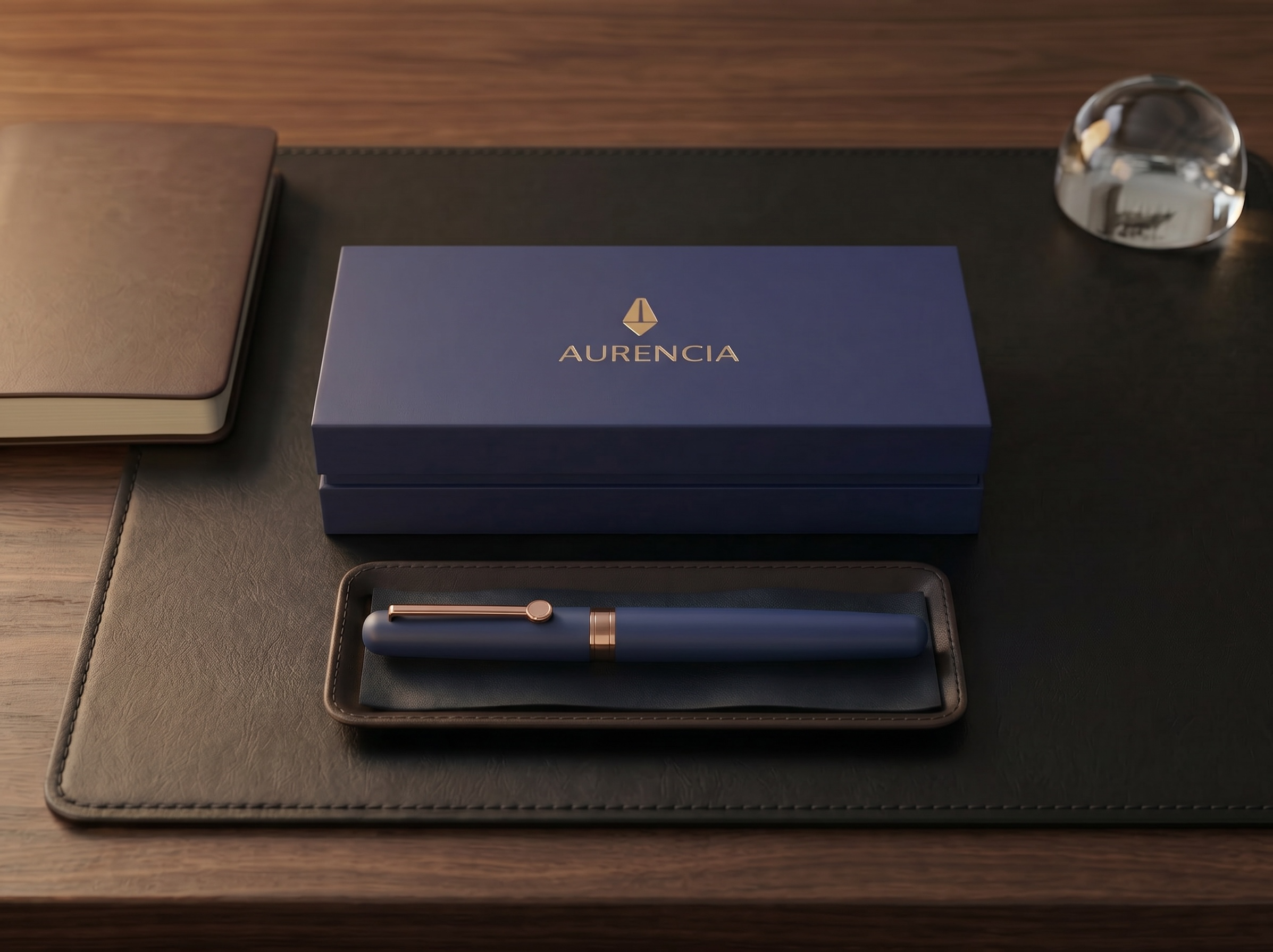 Aurencia Signature Collection Roller Ball Pen (Ink Color - Blue)