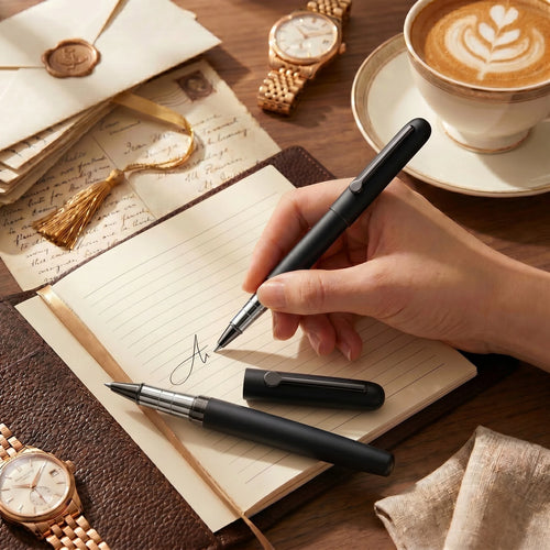 Aurencia Executive Noir Roller Ball Pen (Ink Color - Blue)