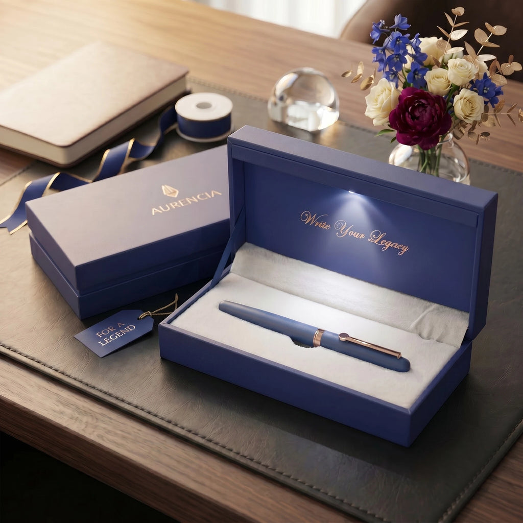 Aurencia Signature Collection Roller Ball Pen (Ink Color - Blue)
