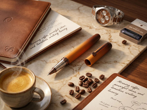 Aurencia Mocha Legacy Collection Roller Ball Pen (Ink Color - Blue)
