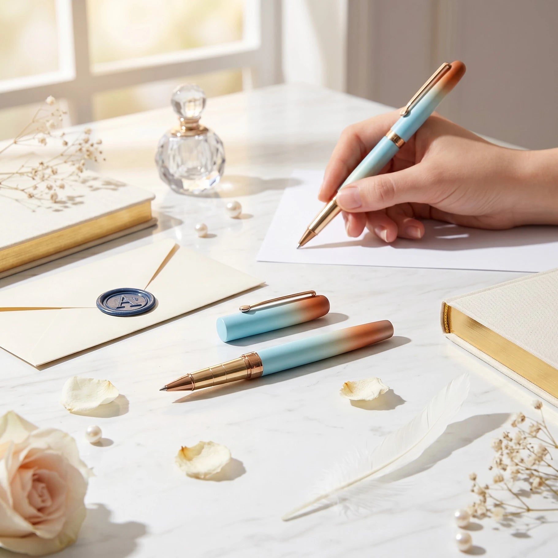 Aurencia Serenity Legacy Collection Roller Ball Pen (Ink Color - Blue)