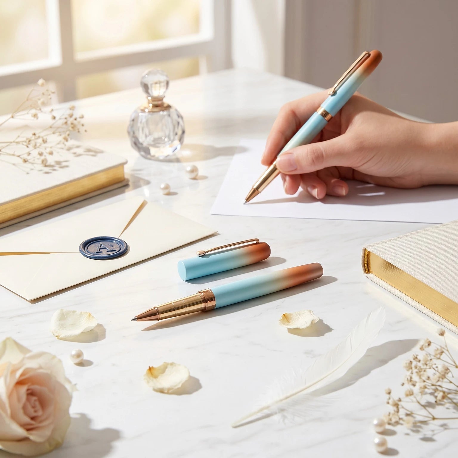Aurencia Serenity Legacy Collection Roller Ball Pen (Ink Color - Blue)