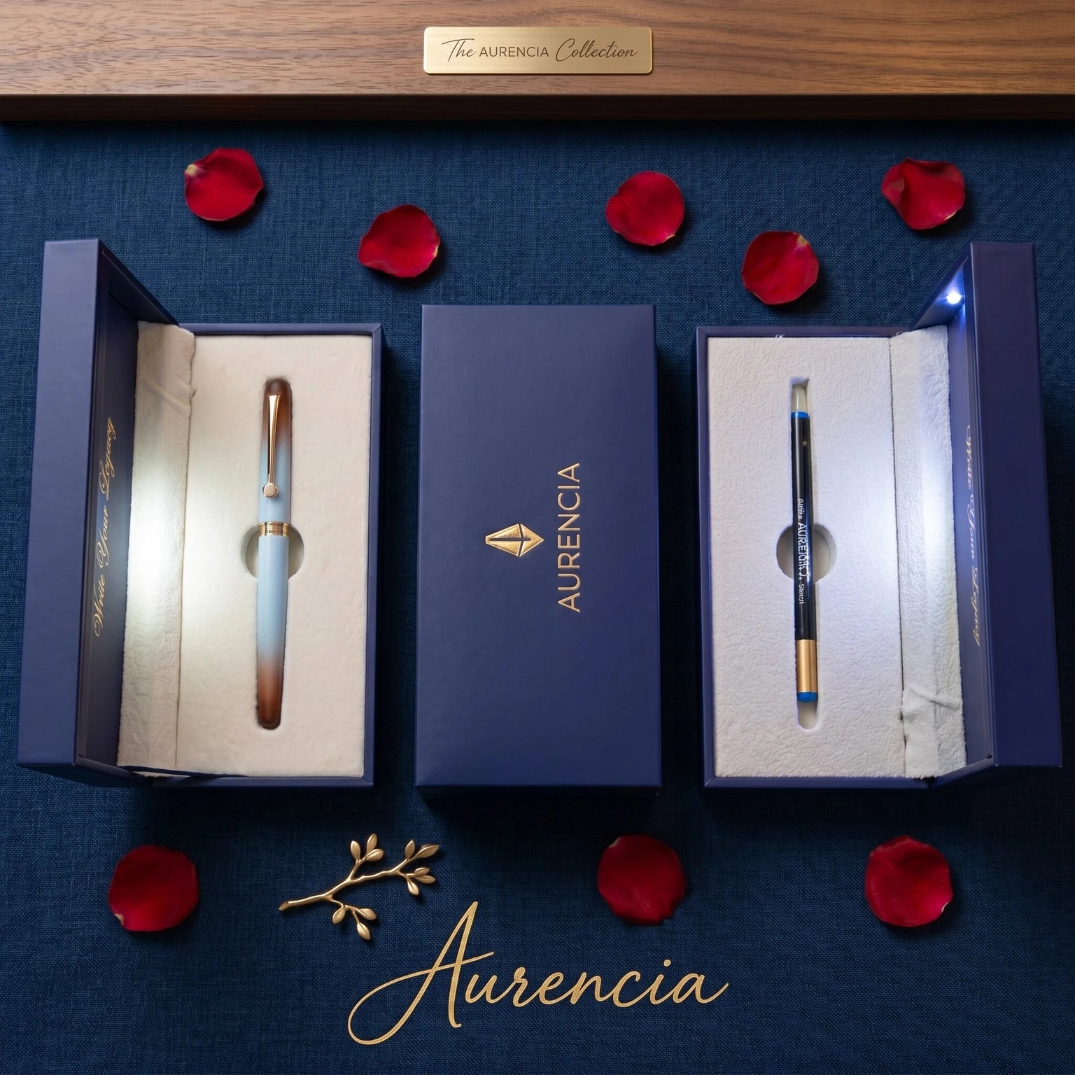 Aurencia Serenity Legacy Collection Roller Ball Pen (Ink Color - Blue)