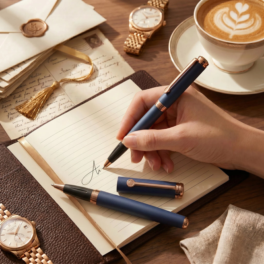 Aurencia Prestige Gift Collection Roller Ball Pen (Ink Color - Blue)
